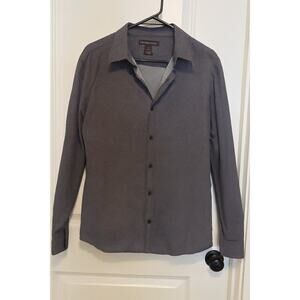 Michael Kors Men’s XL Slim Fit Navy Micro Dot Button Down Shirt